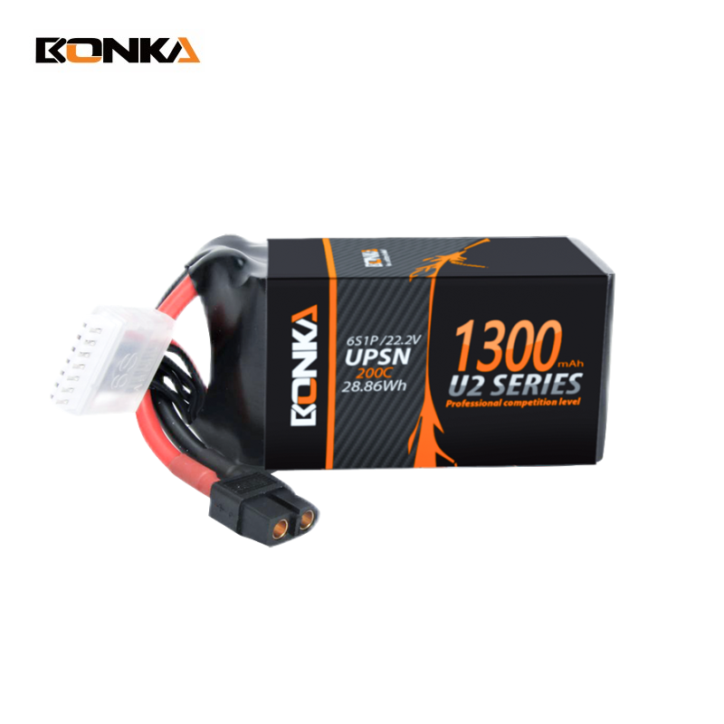 BONKA 1300mAh UPSN(200C) 6S FPV Racing LiPo