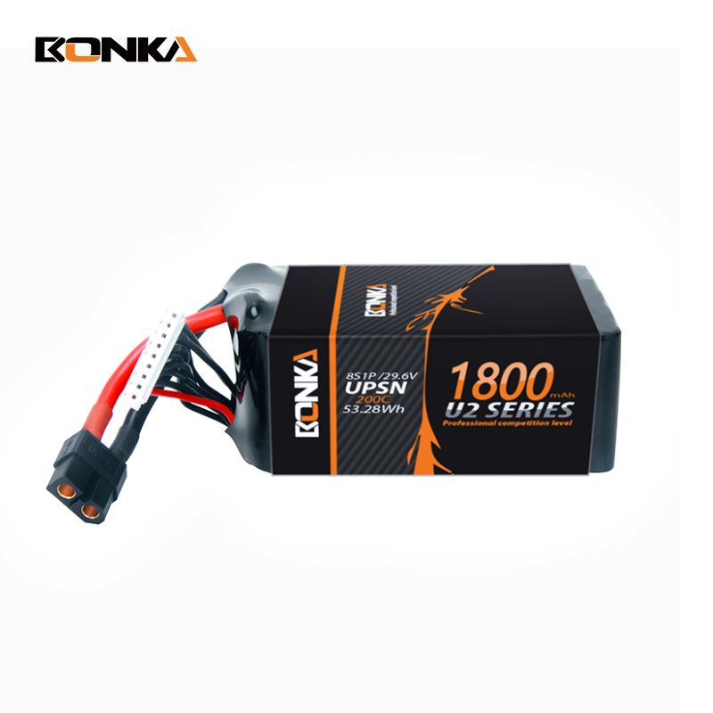 BONKA 1800mAh UPSN(200C) 8S FPV Racing LiPo