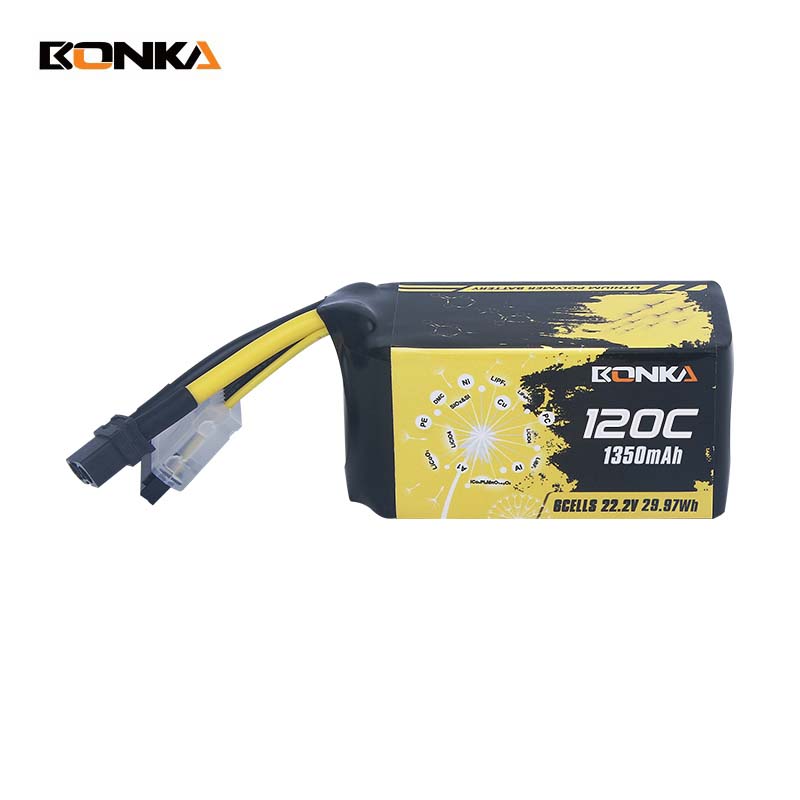 BONKA 1350mAh 120C 6S HEIM Series FPV Racing LiPo