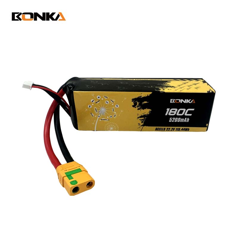 BONKA 5200mAh 180C 6S LiPo Battery for RC Helicopter