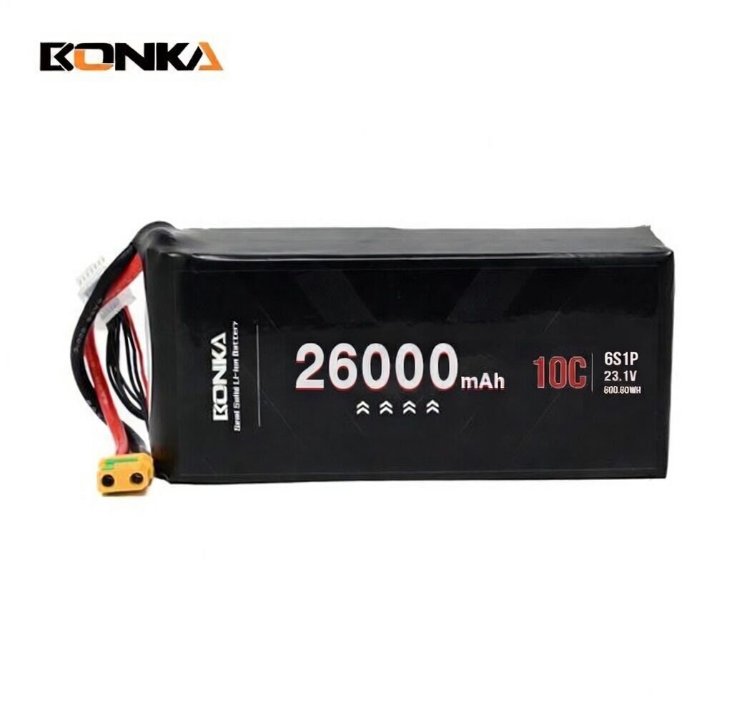 BONKA 400Wh/KG Energy Density 26000mAh 10C 6S 23.1V Semi Solid Battery