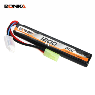 BONKA 1200mAh 20C 2S-1 Airsoft Gun LiPo Battery