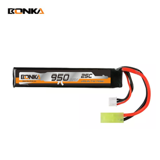 BONKA 950mAh 25C 2S-1 Airsoft Gun LiPo Battery