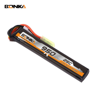 BONKA 950mAh 25C 3S-1 Airsoft Gun LiPo Battery