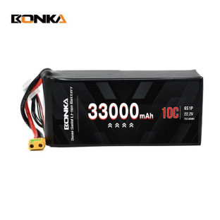 BONKA 400Wh/KG Energy Density 33000mAh 10C 6S 22.2V Semi Solid Battery